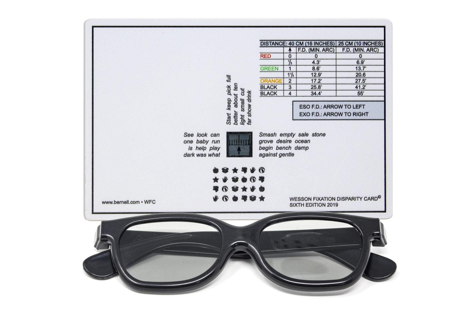 Wesson Fixation Disparity Card™