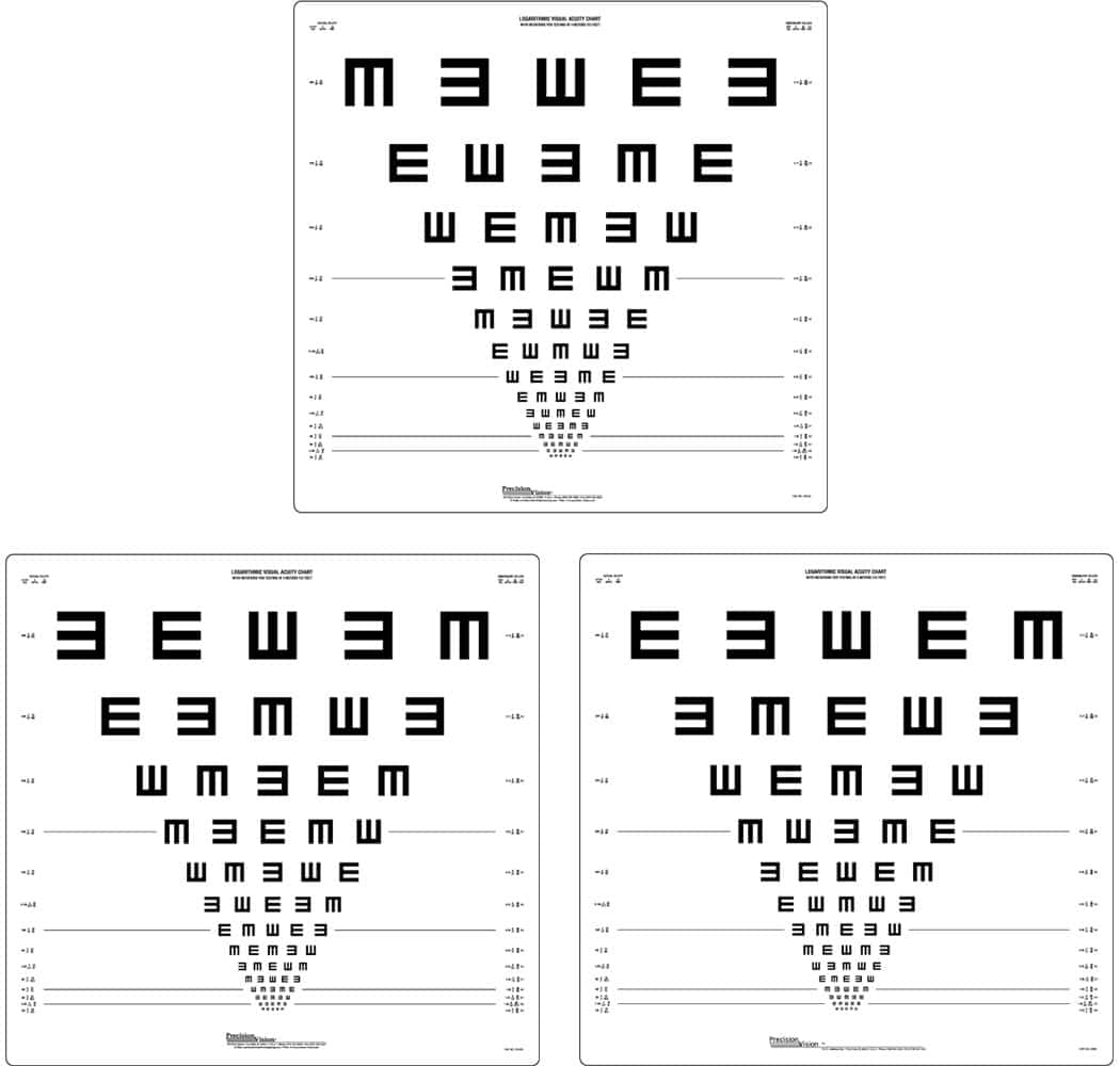 Tumbling E Series ETDRS® — Set of 3 — 3 m
