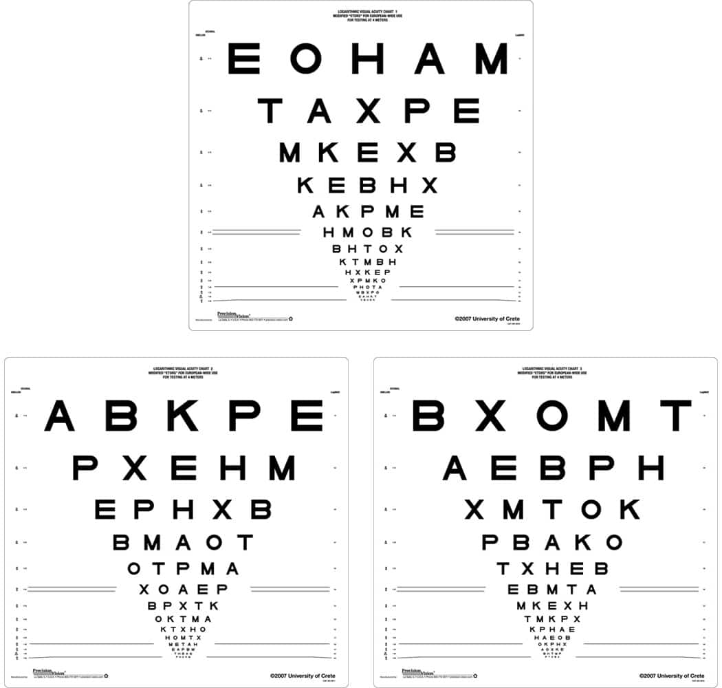 ETDRS® Chart Set (3 Charts)