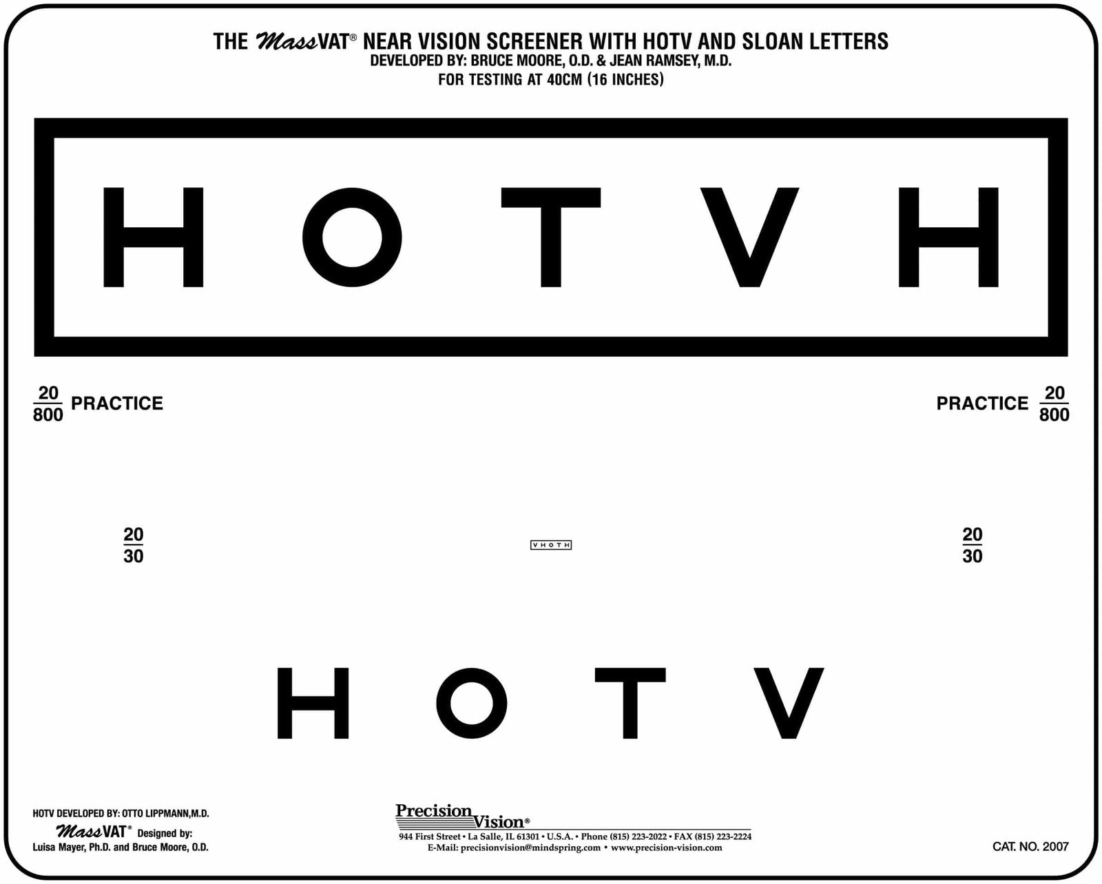 MassVAT Screening with HOTV and Sloan letters