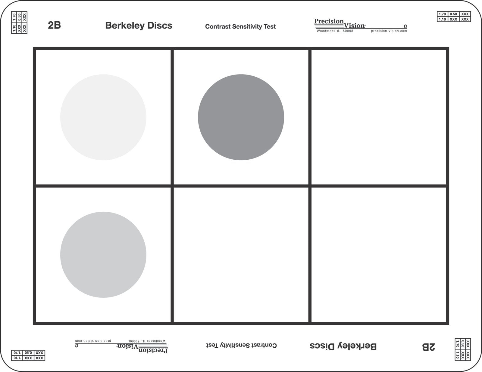 Berkeley Discs Contrast Sensitivity Test