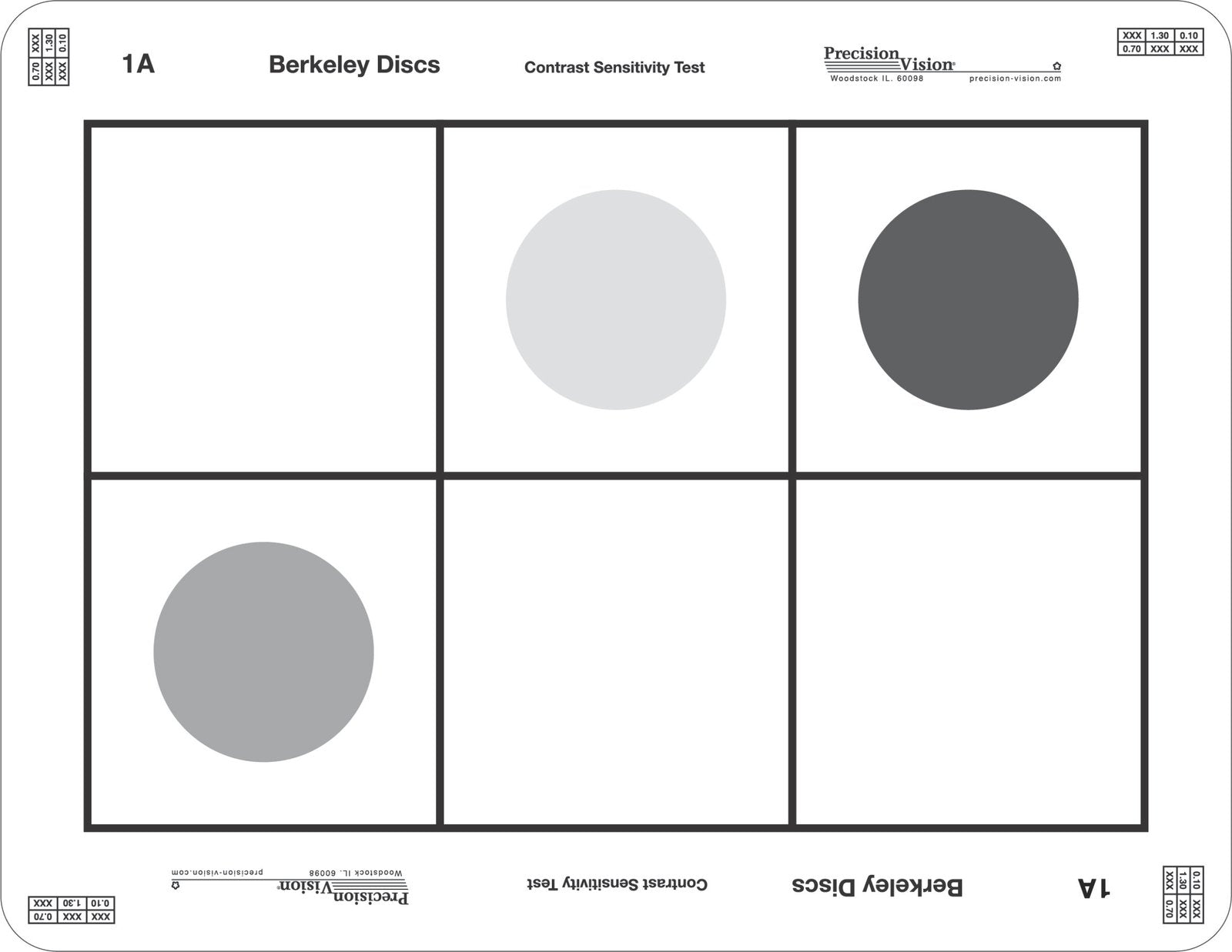 Berkeley Discs Contrast Sensitivity Test