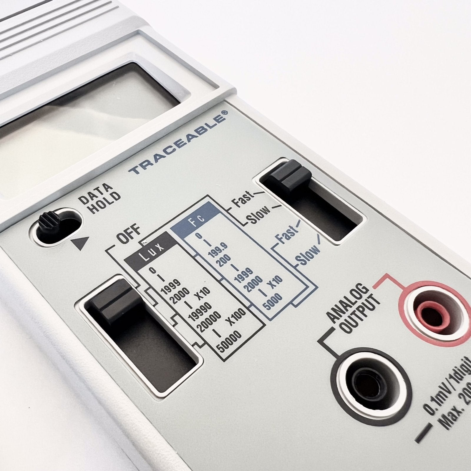 Calibrated Dual-Range Light Meter (Lux and Foot-Candles)