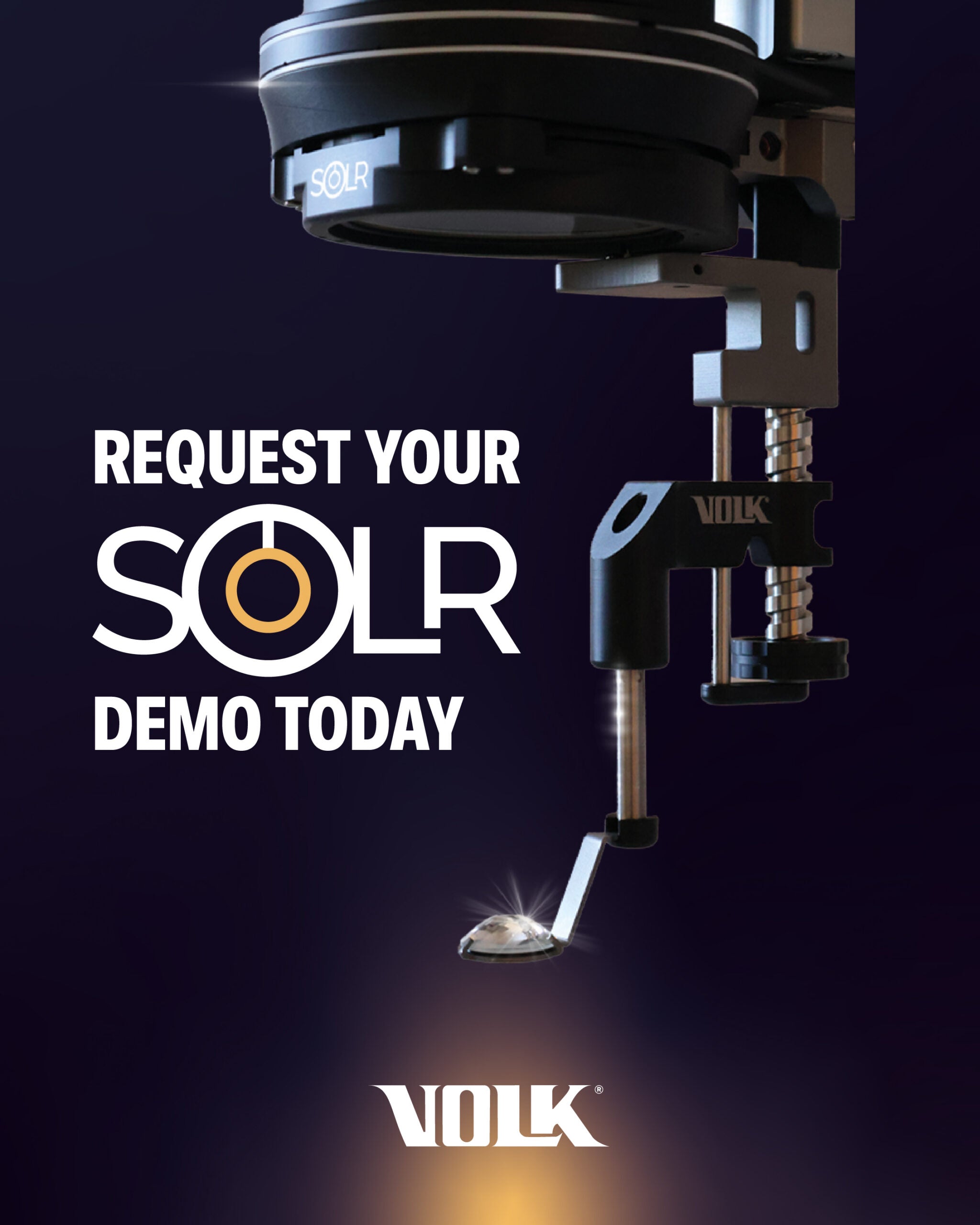 Volk SOLR Surgical System 175*
(VSOLR175 (1x Condensing Lens, 1x Lens Arm, 2x Lenses (MidField & WideAngle), 1x Rotation Base), 1x ROLS Infinity + Case, 1x Sterilization Tray)