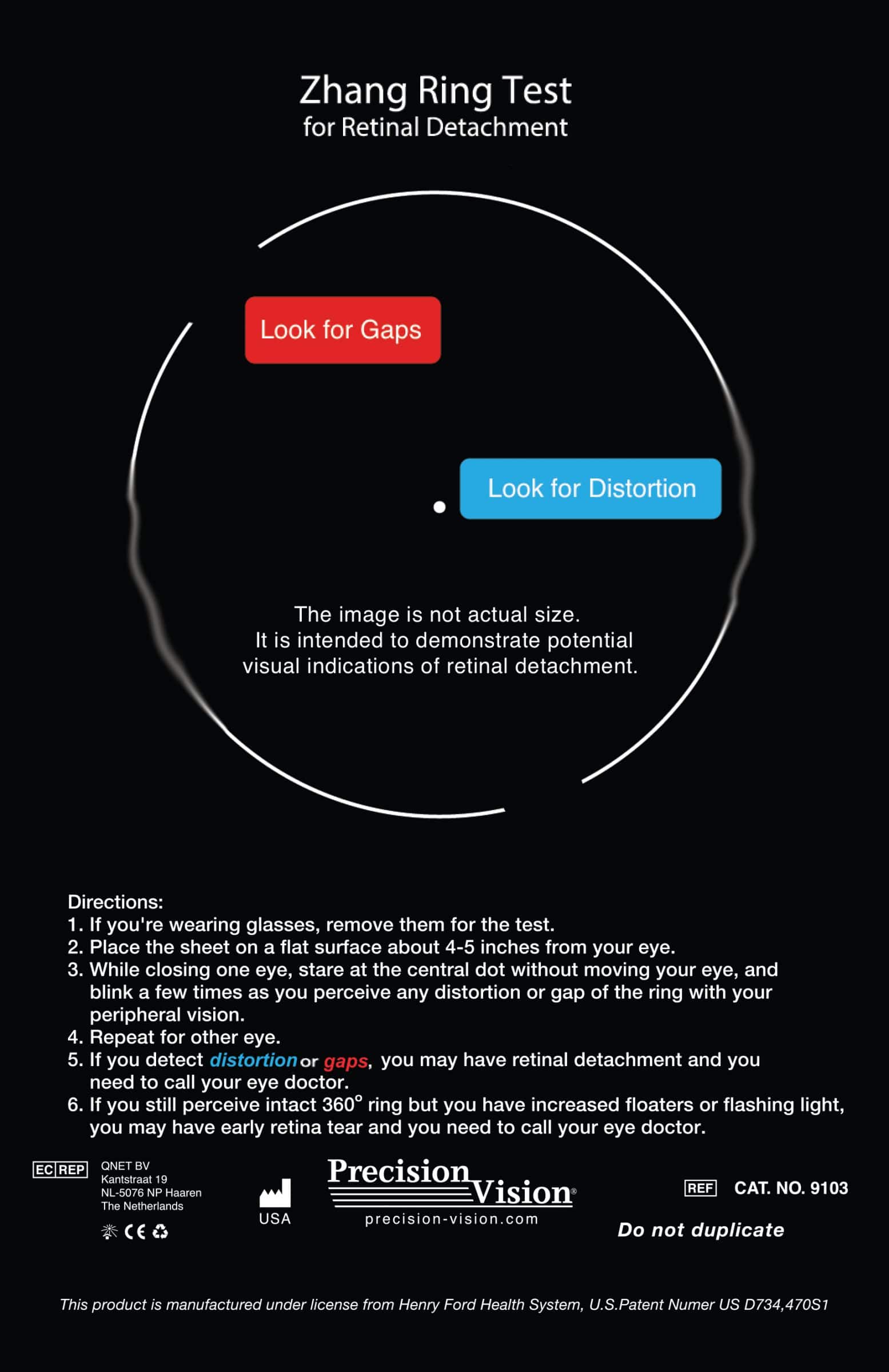 Zhang Ring Test™ for Early Diagnosis of Retinal Detachment