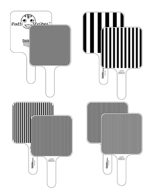 Patti Stripes Square Wave 4 Grating Paddles
