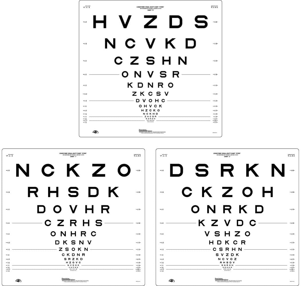 ETDRS® Chart Set (3 Charts)