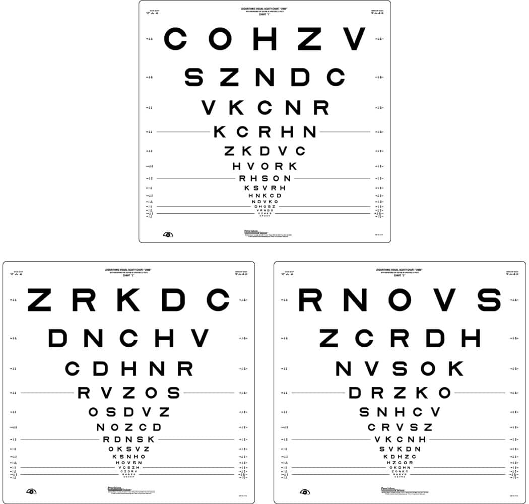 ETDRS® Chart Set (3 Charts)