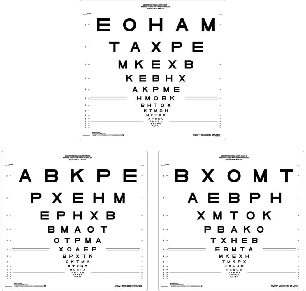 European Wide Series ETDRS® (Set of 3)