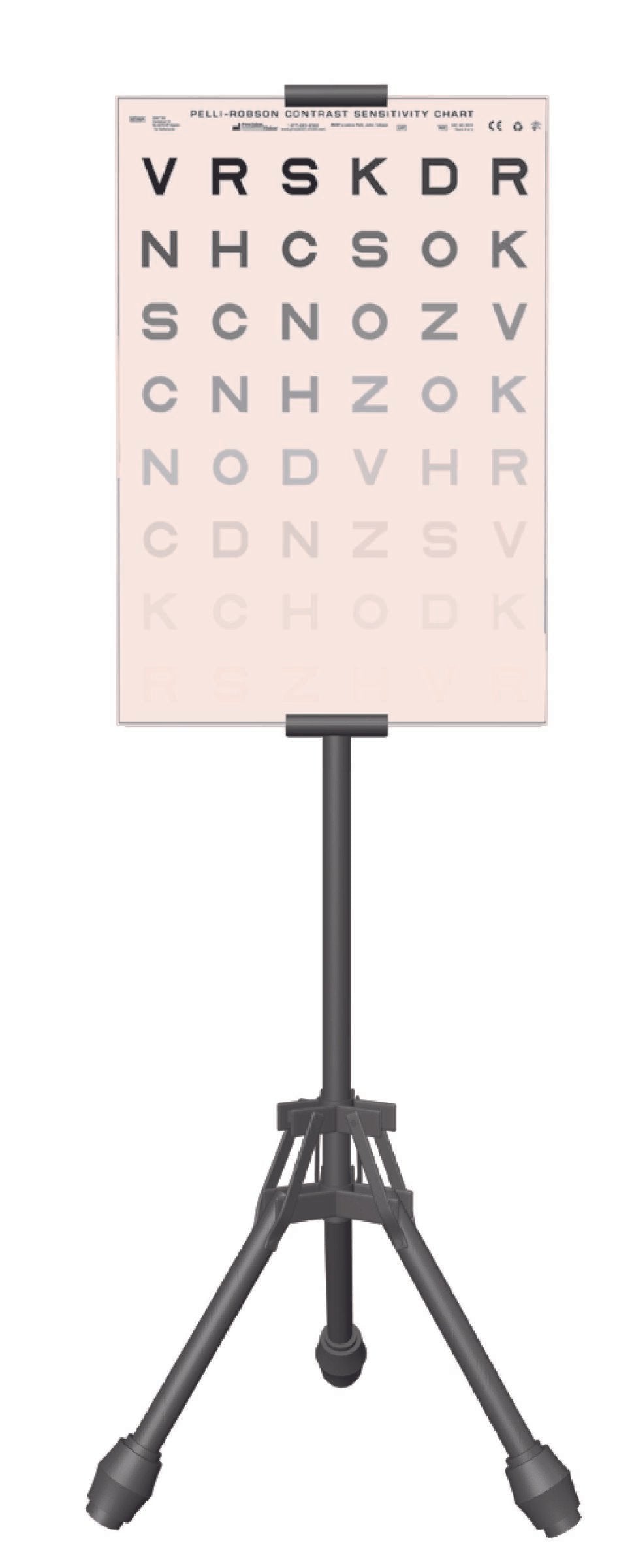 Easel for Pelli Robson Charts