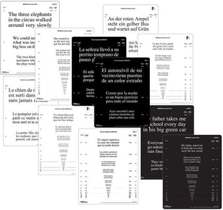 MNRead Chart - In Multiple Languages