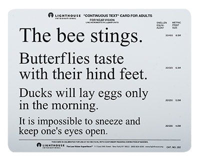 Lighthouse PowerCard "Bee" Continuous Text Card
